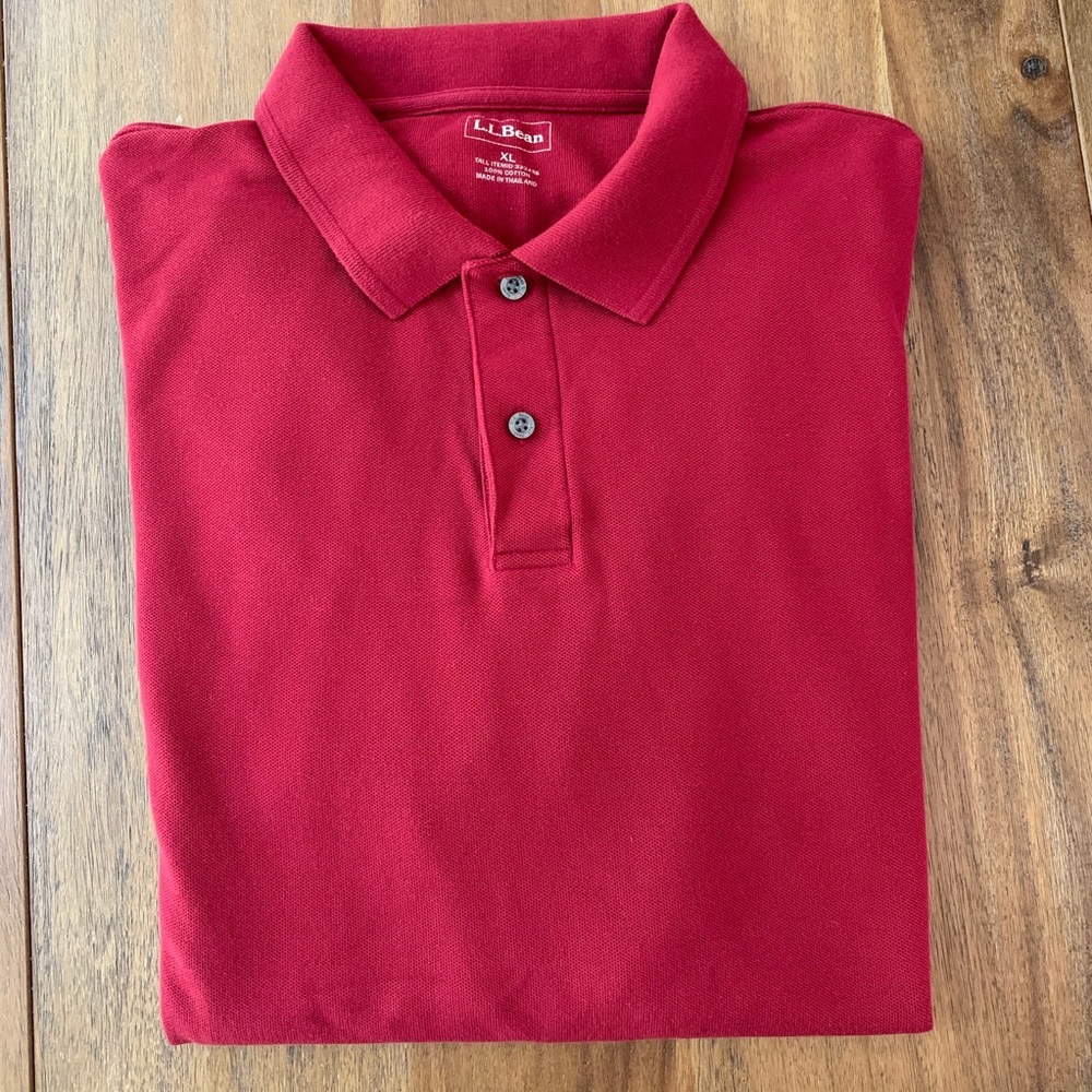 LL Bean Men’s Tall Short Sleeve Polo XL